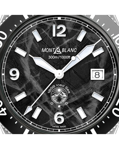 Montblanc Iced Sea Automatic Date Black on steel (horloges)